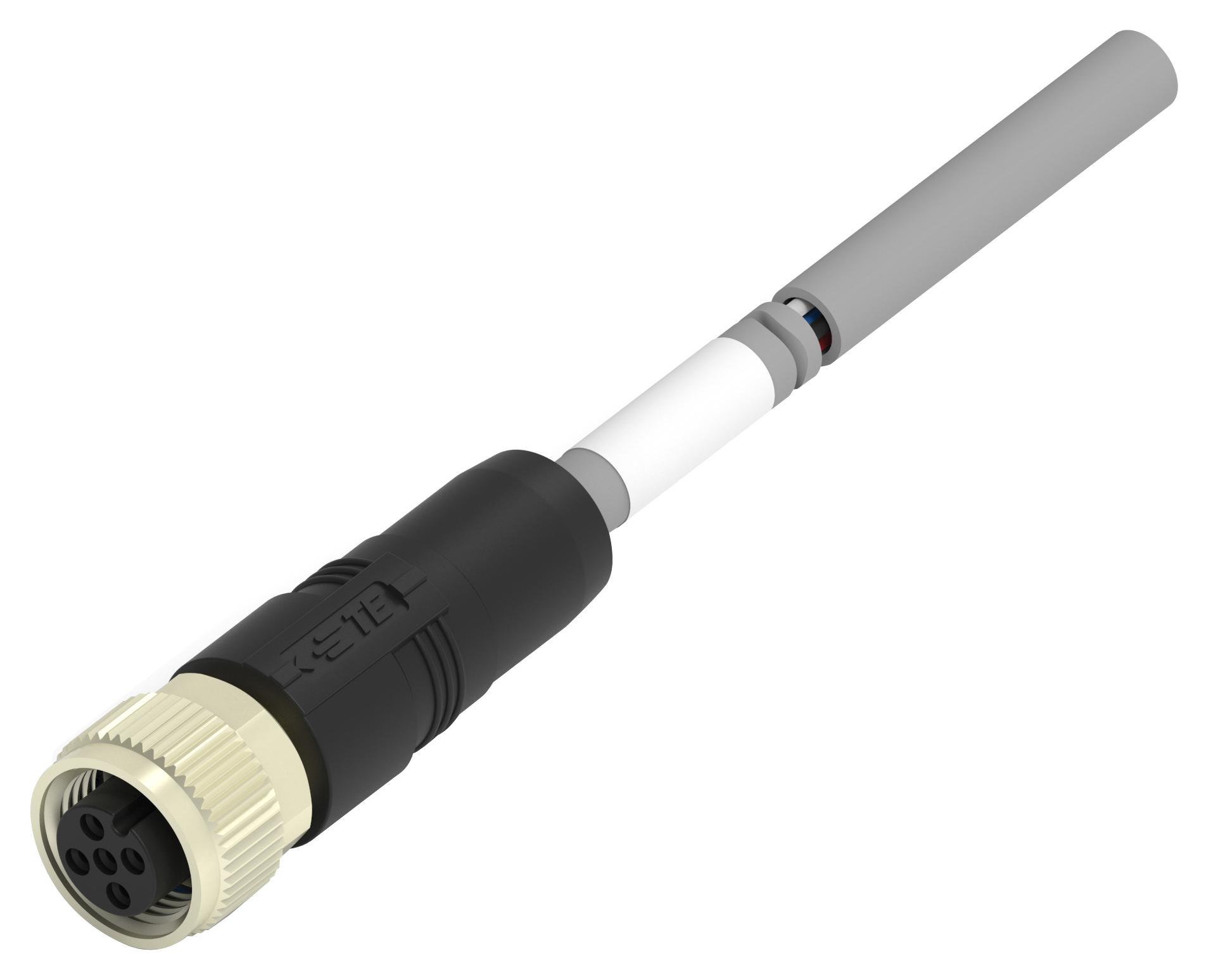Buy TE M12 Fieldbus Cable Assembly Part Number TAA753A1611002 Online