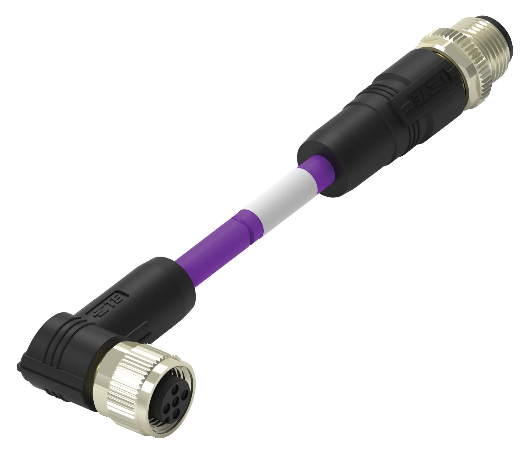 Buy TE M12 Fieldbus Cable Assembly Part Number TAA756A5501002 Online