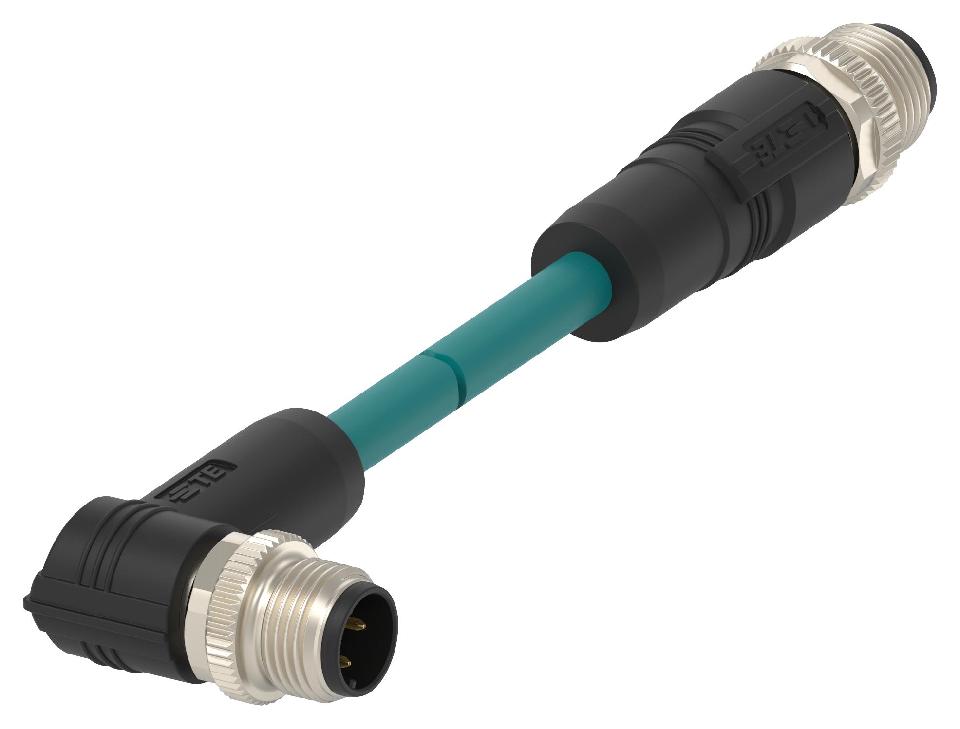 TE Series M12 Ethernet Cable Assembly: TAD2483A201150