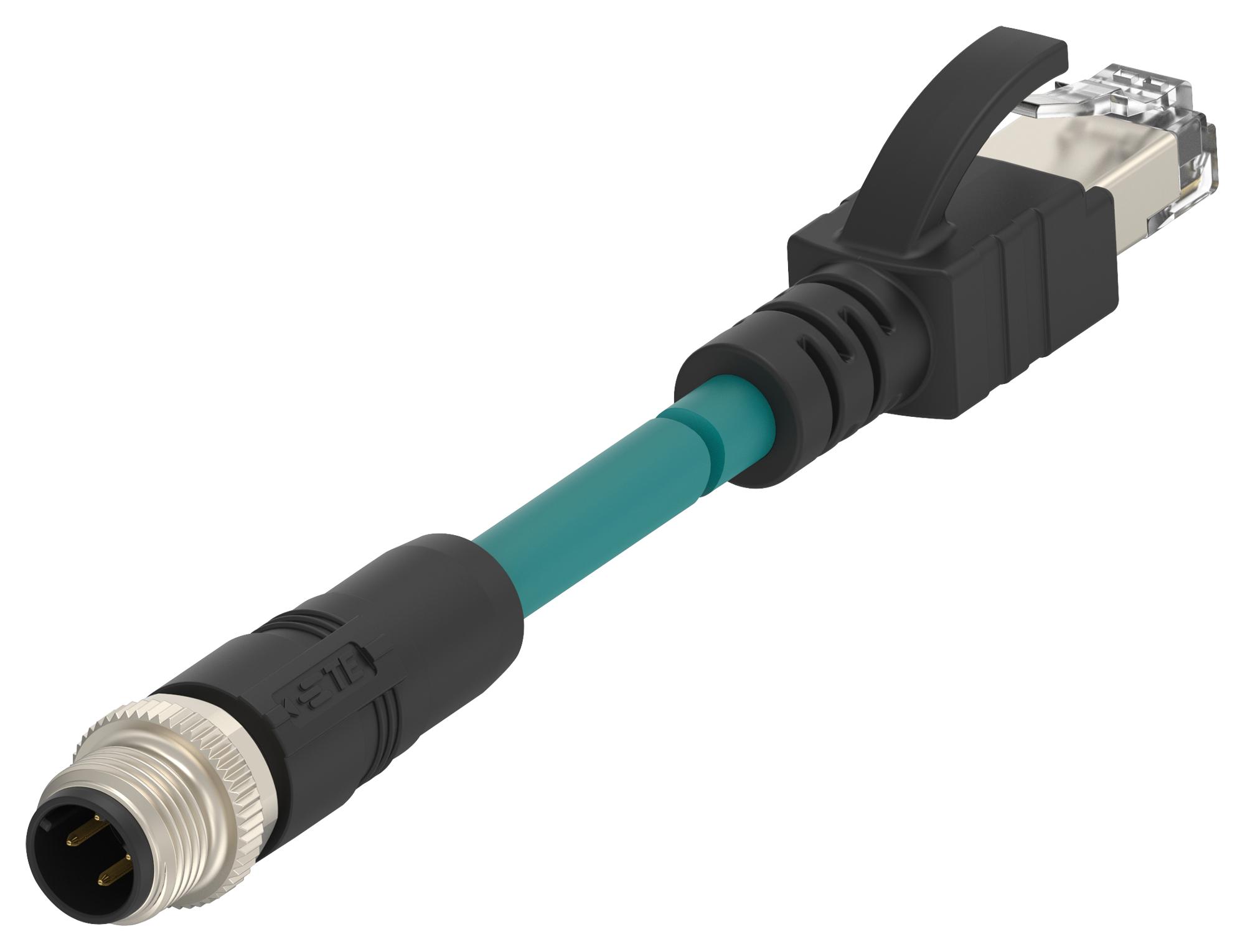 TE M12–RJ45 Ethernet – Reliable Data Transmission for Industrial Applications