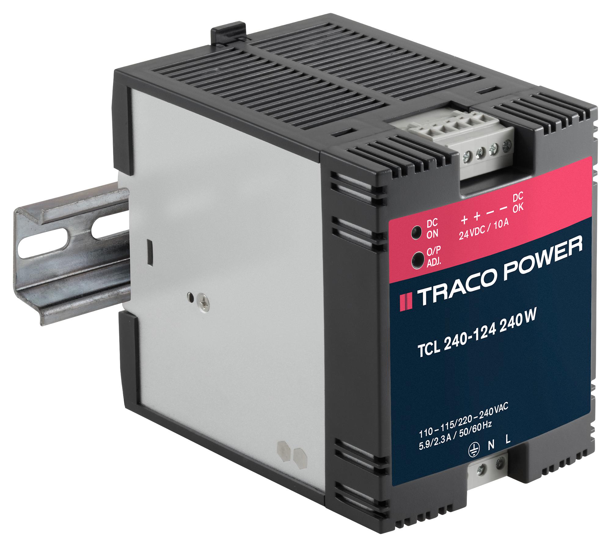 Traco Power Series TCL DC: Industrial DC/DC Converter 24V 10A