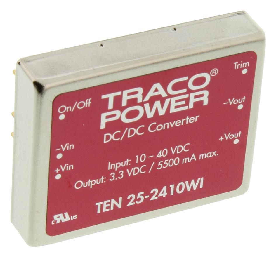 Traco Power Series TEN 25WI DC/DC Converter: TEN 25-2410WI