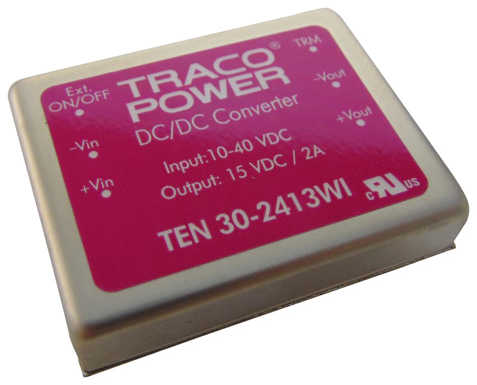 Traco Power TEN 30WI – Reliable DC/DC Converter for Industrial Applications
