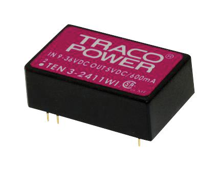 TracoPower Series TEN 3WI DC-DC Converter: TEN32412WI