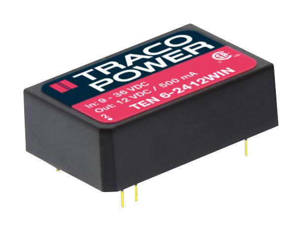 Traco Power TEN 6WIN – Reliable DC/DC Converters for Industrial Applications
