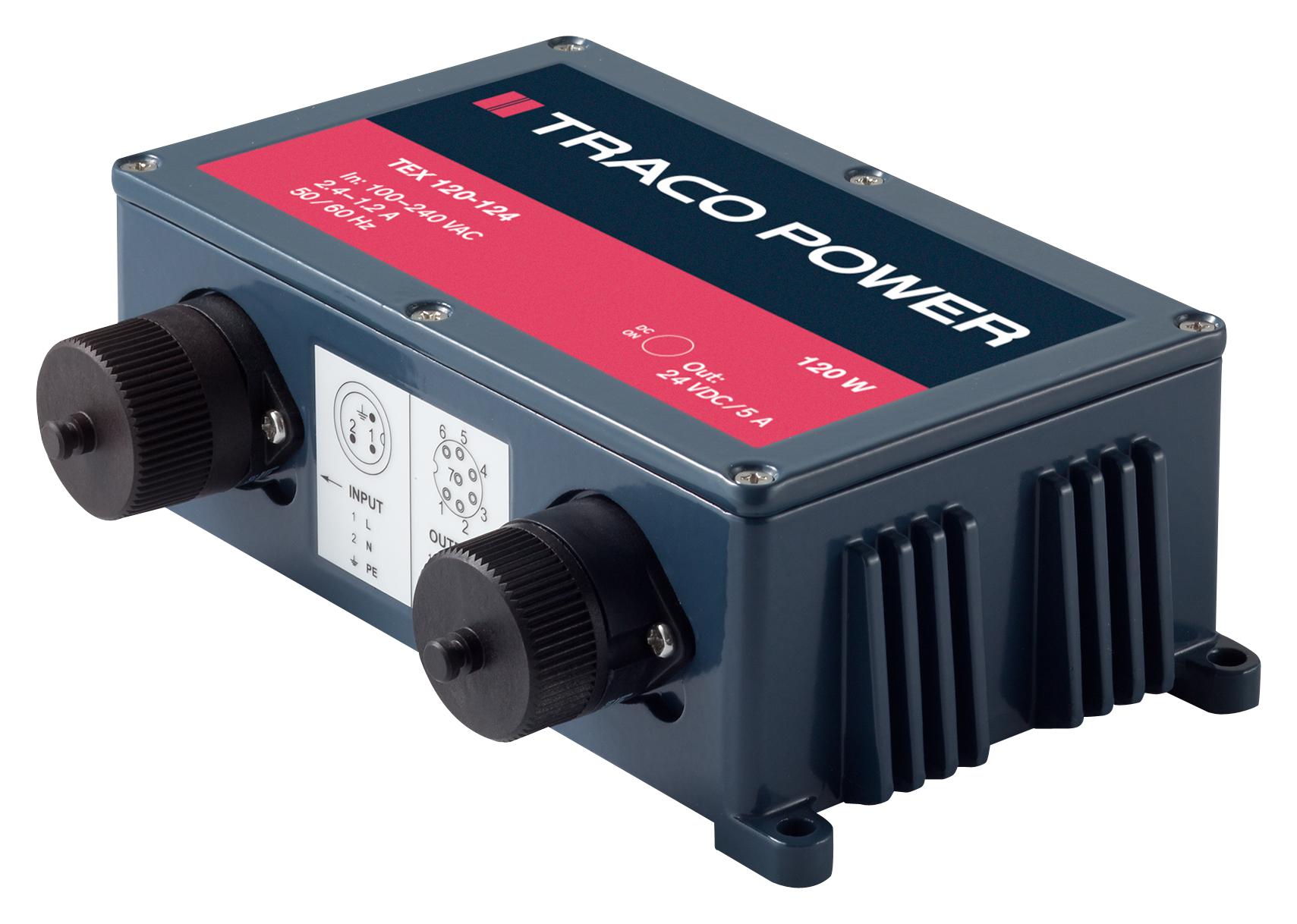 TracoPower Series TEX120 Power Supply: TEX120124