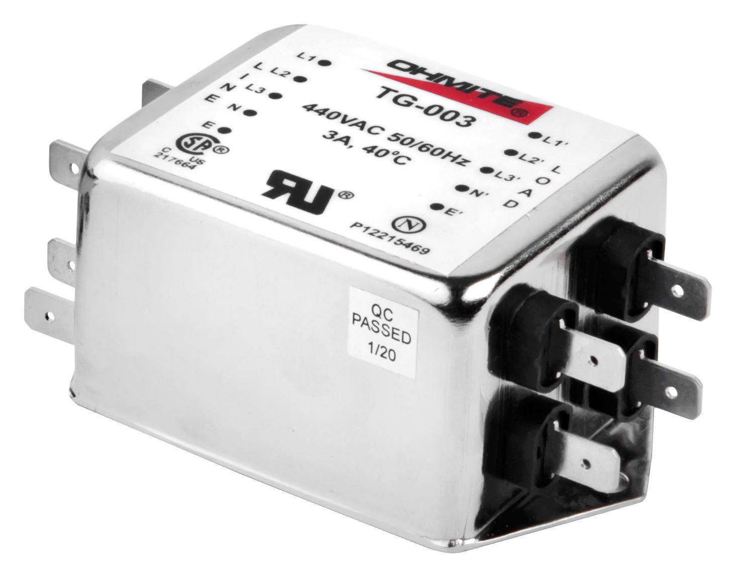 Ohmite Series TG EMI Filter: TGA003