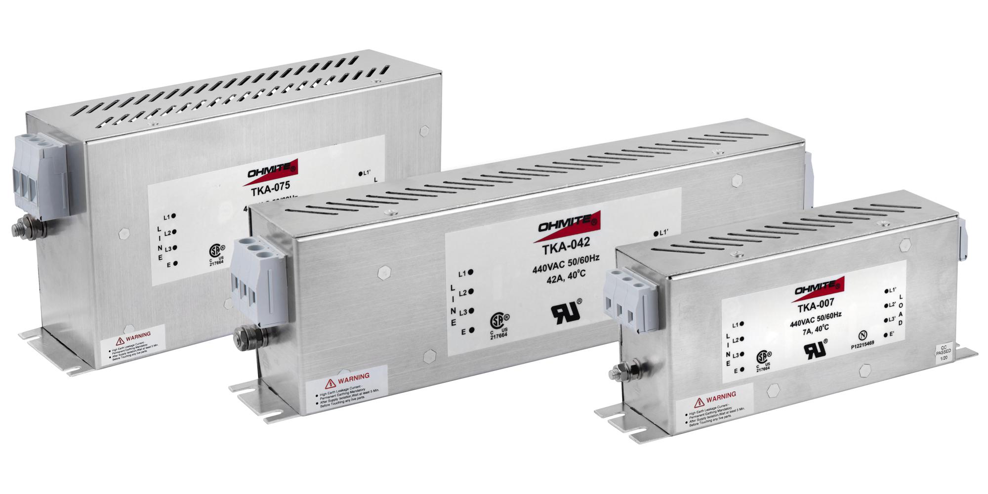 OHMITE TKA016 – Reliable EMI Filter for Industrial Applications