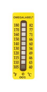 Omega Series TL-8 Temperature Labels: TL1010530