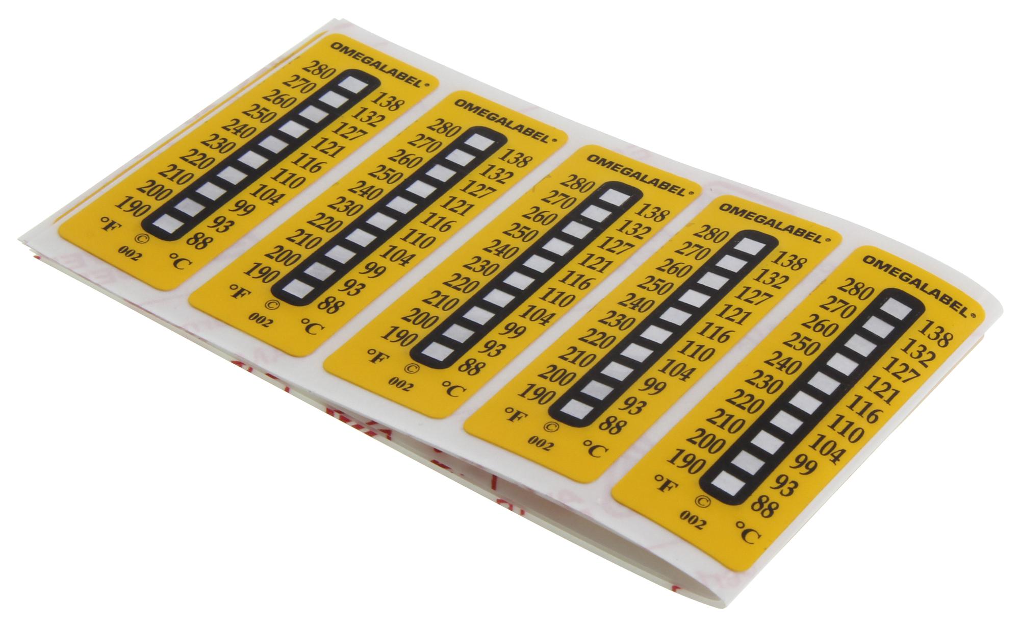 Omega Series TL-8 Temperature Labels: TL-1019030