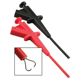 Extech Series Test Lead Kit: TL742 - Heavy Duty Silicone Test Leads with Pincer Grip