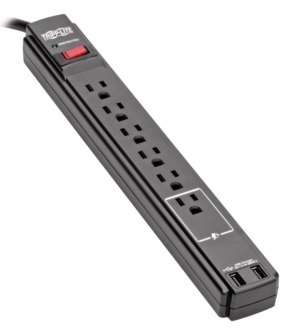 Tripp Lite TLP606USBB – Reliable Surge Protector for Industrial Applications