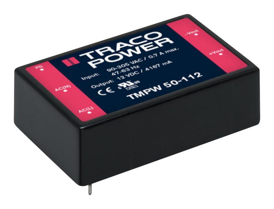 Buy TRACO POWER AC/DC Power Supply Part Number TMPW50112 Online