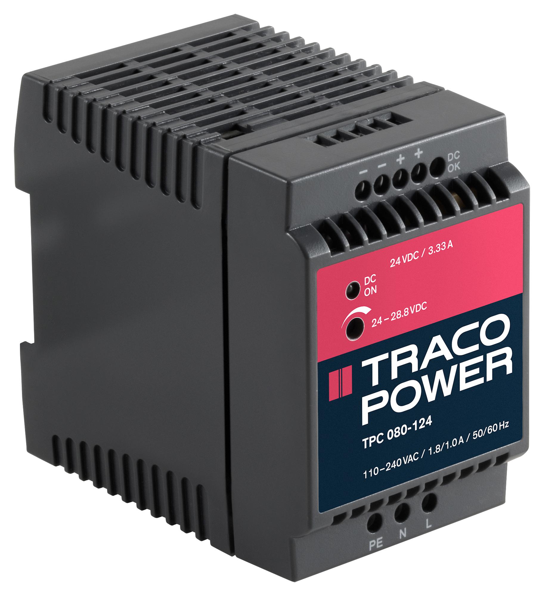 Buy TracoPower TPC Series Power Supply Part Number TPC080124 Online