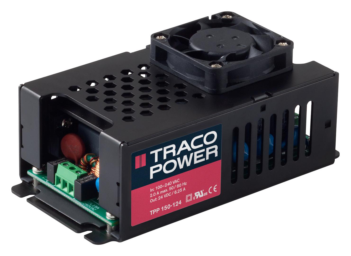 Traco Power Series TPP150124 24V Power Supply: TPP 150 Series 24VDC