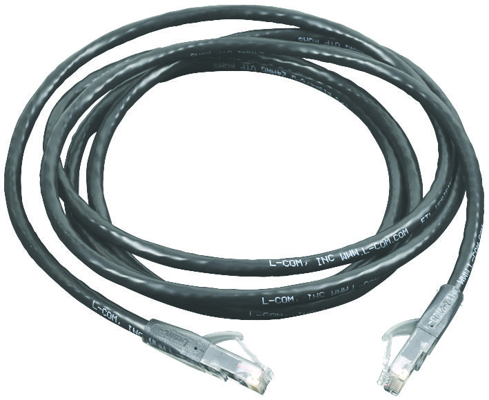 L-COM Series CAT-6 Patch Cord: TRD695BLK7