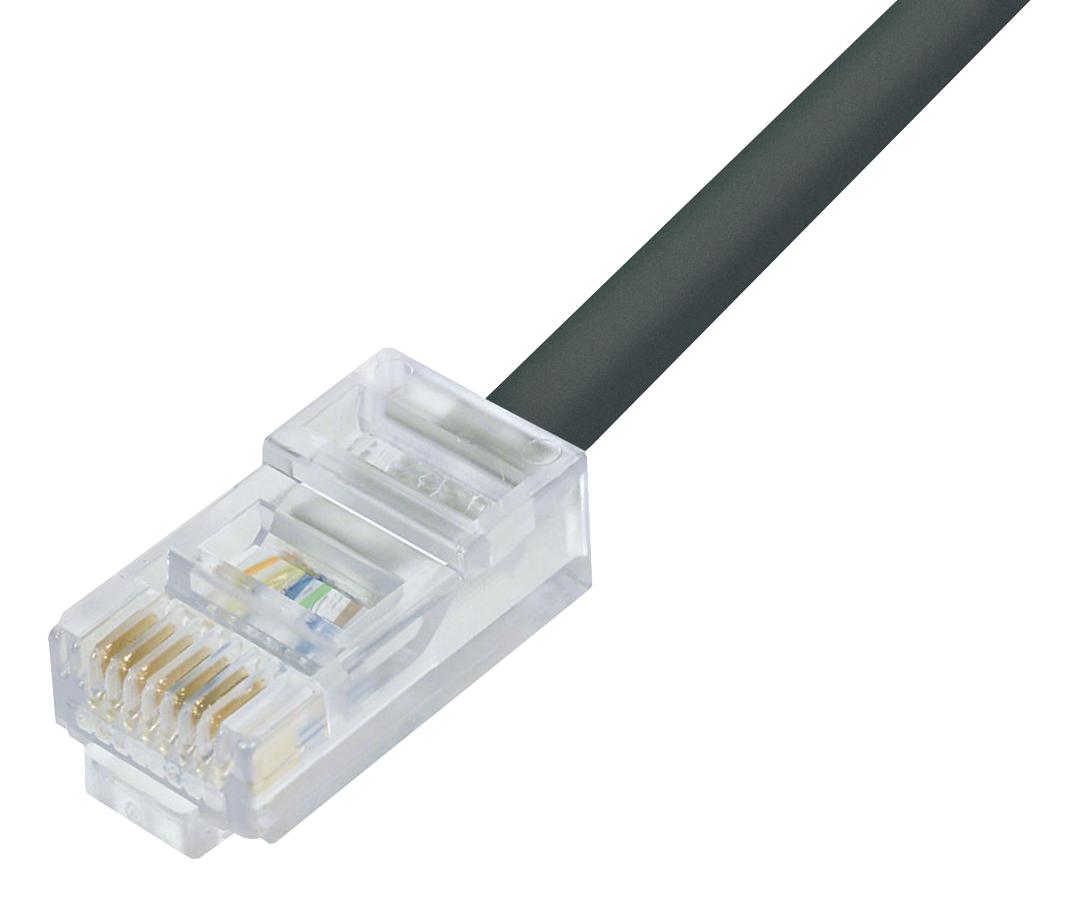 LOM Series Ethernet Cable: 50 Inch Black UTP Cat 5e Cable
