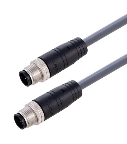 Industrial Series M12 Cable Assembly: TRG881C4G2M