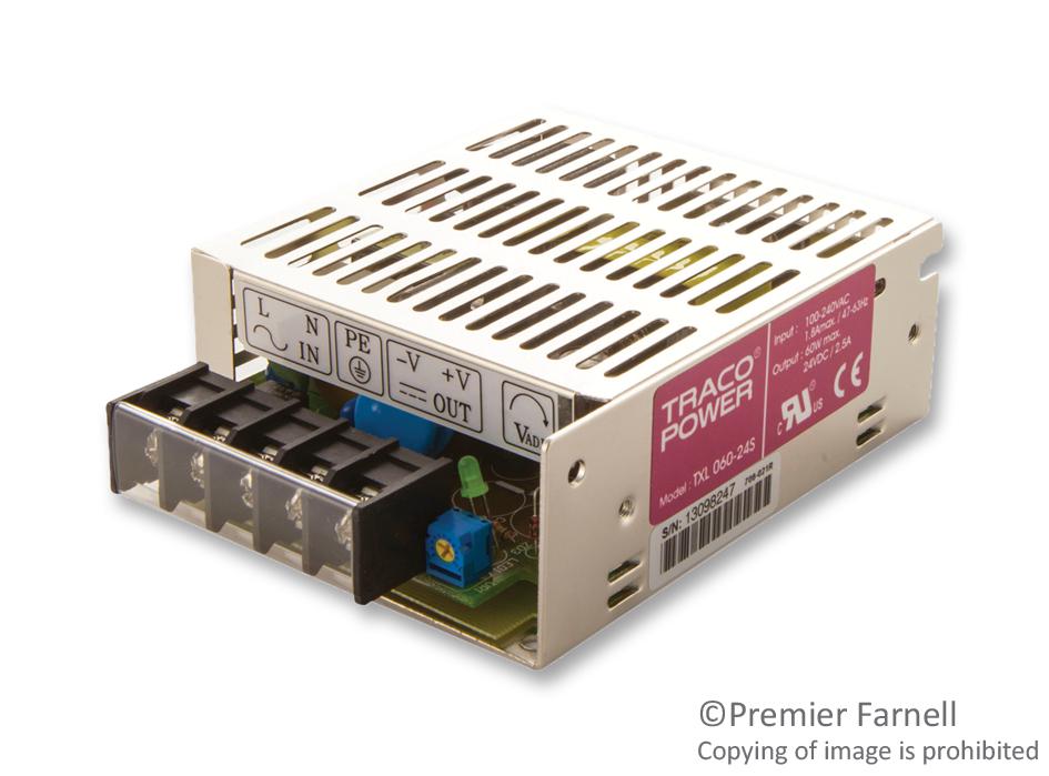 Buy Traco Power Power Supply Part Number TXL06024S Online