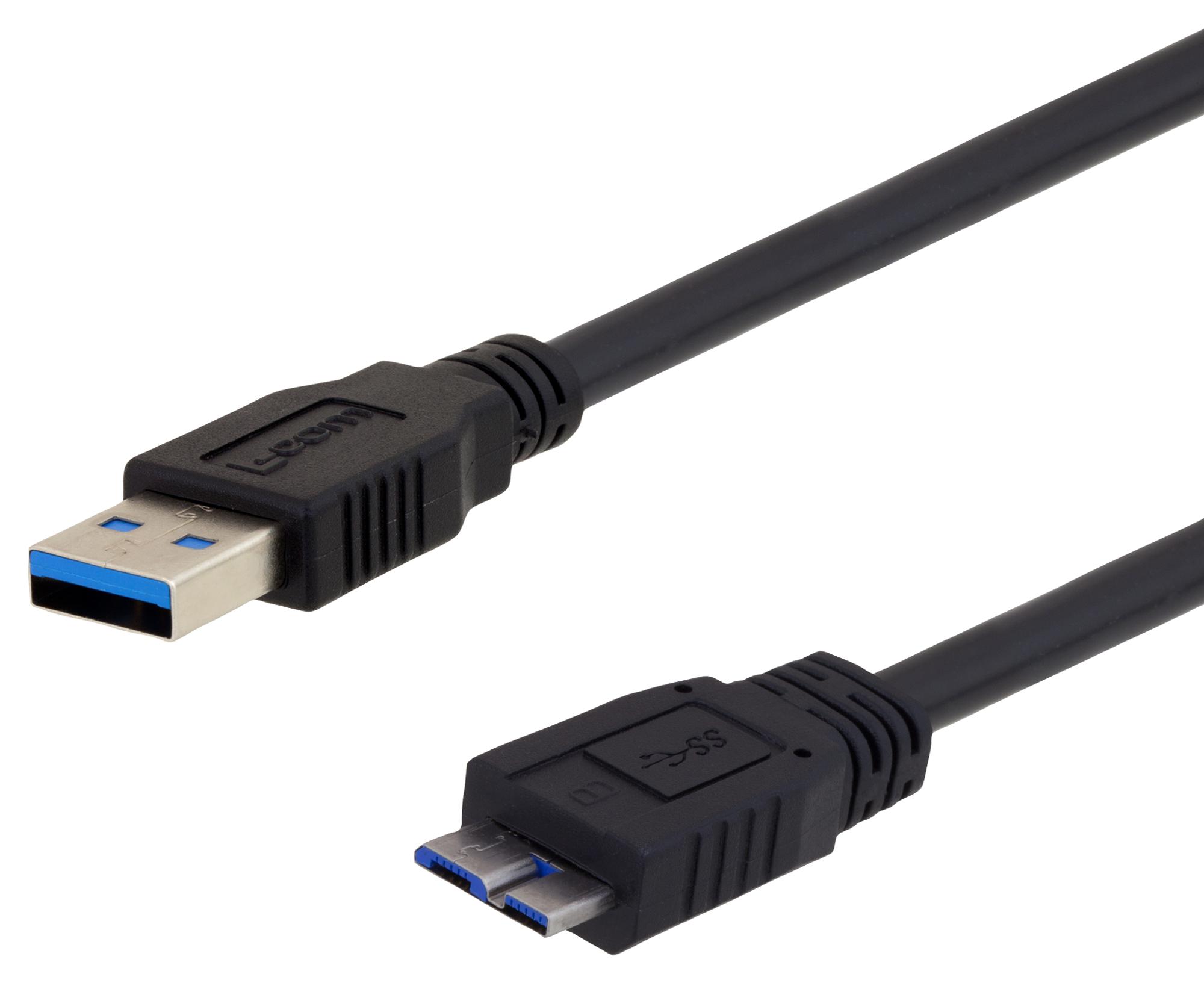 L-Com U3A00014 – Reliable High-Flex USB 3.0 Cable for Industrial Applications