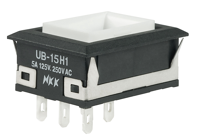 NKK Series UB Low Profile Pushbuttons: UB15NKW015C