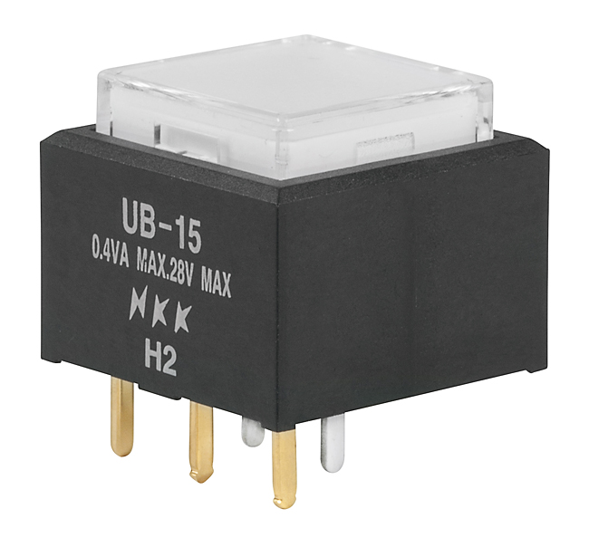 Buy NKK UB15SKG036GJB Low-Profile Illuminated Pushbutton Switch Online
