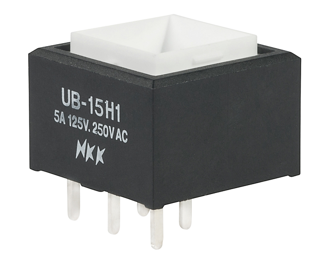 NKK Series UB UB15SKW035C: Low Profile Illuminated Pushbutton Switch