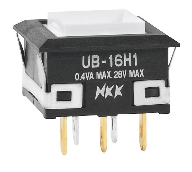 NKK Series UB Low Profile Pushbuttons: UB16KKG015D