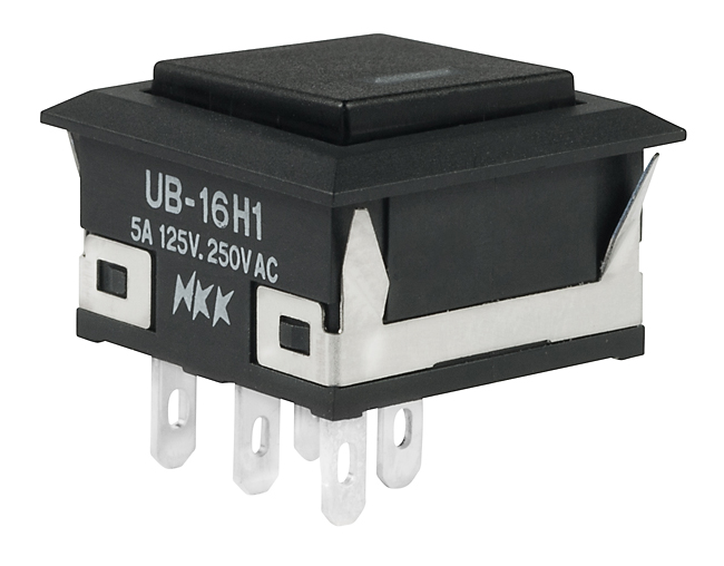 NKK Series UB Low Profile Pushbuttons: UB16KKW015CAB
