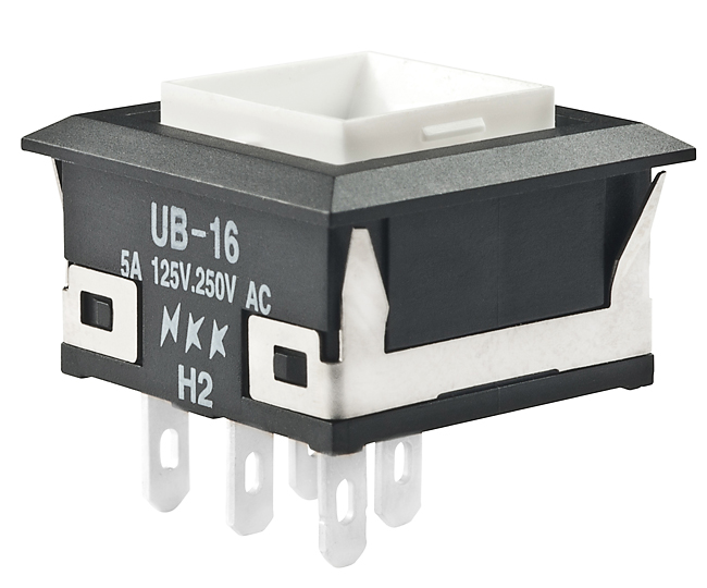 NKK Series UB Low Profile Pushbuttons: UB16KKW016B