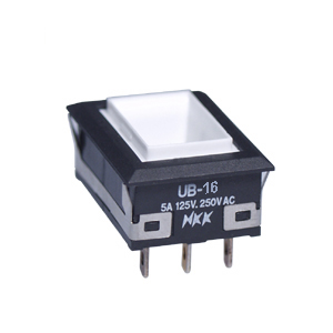 NKK Series UB Switch: UB16NKG015C Low Profile Illuminated Pushbutton