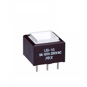 Buy NKK Switches Low Profile Pushbutton Part Number UB16SKW03N Online