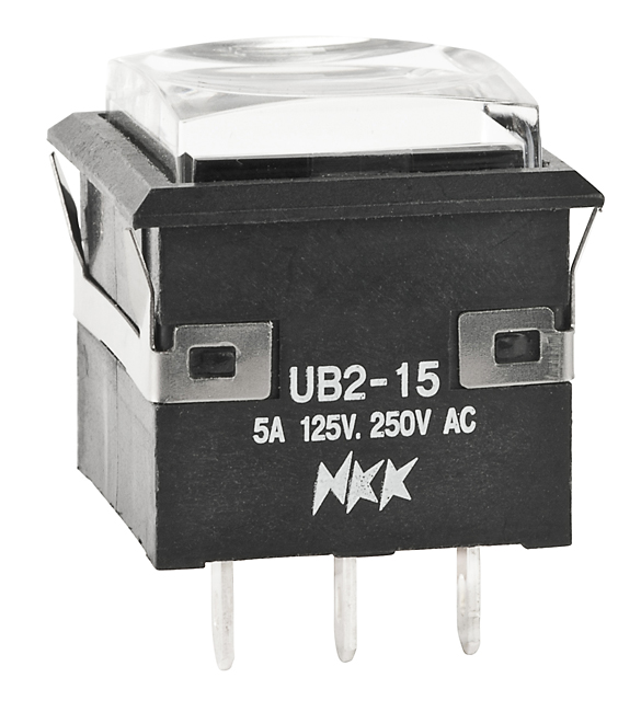 Buy NKK Low Profile Pushbutton Part Number UB215KKW01N4JA Online