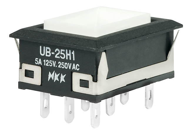 NKK Series UB Illuminated Pushbutton: UB25NKW015D
