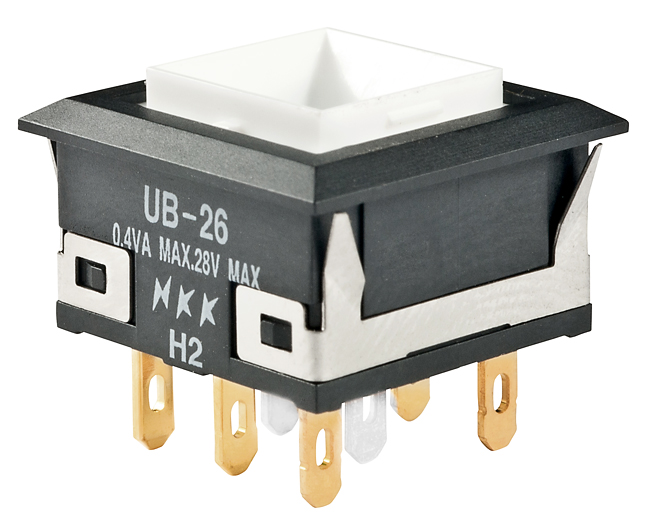 NKK Series UB Low Profile Pushbuttons: UB26KKG016F
