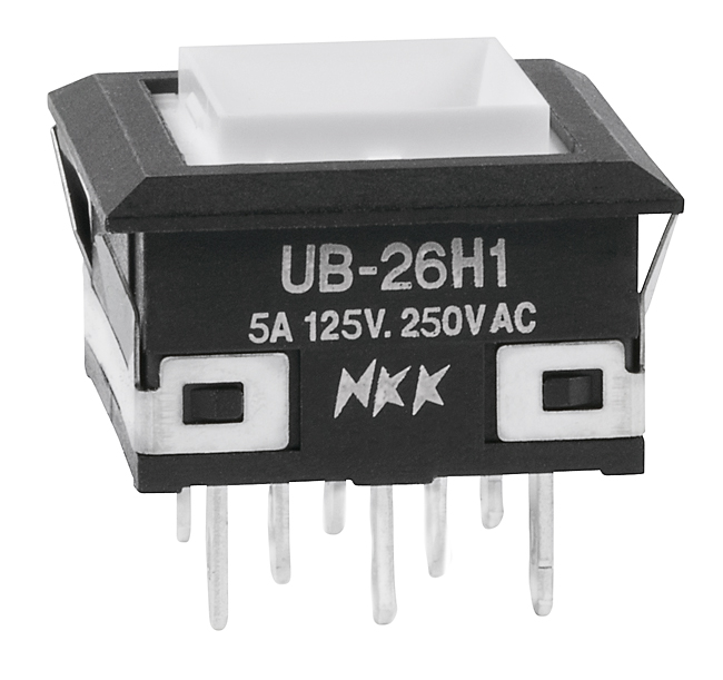 NKK Series UB Reliable Low Profile Pushbutton Switch Part Number UB26KKW015C