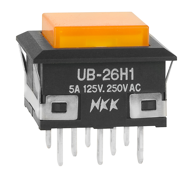 NKK Series UB Low Profile Pushbuttons: UB26KKW015DDD