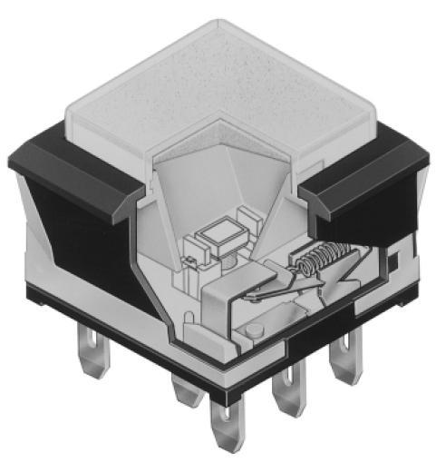 Buy NKK Series UB Low Profile Pushbuttons Part Number UB26KKW01NG Online