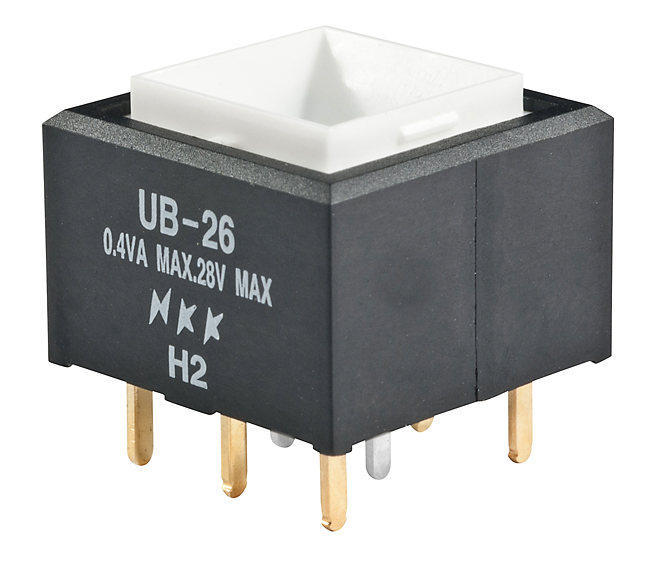 Buy NKK Series UB Low Profile Pushbuttons Part Number UB26SKG036B Online