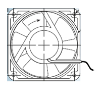Mechatronics Series Industrial Axial Fan: UF12B12BTHR