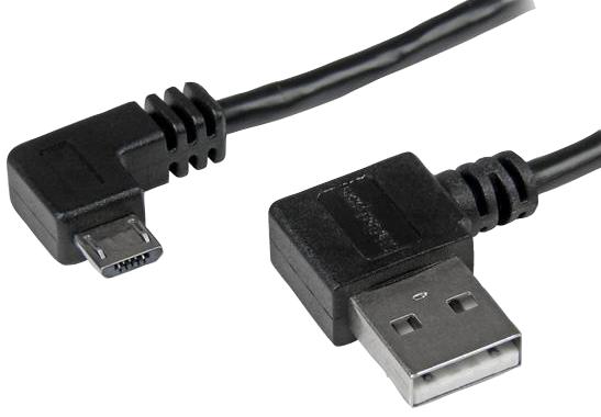 Startech Series Micro-USB Cable with Right-Angled Connectors: USB2AUB2RA1M