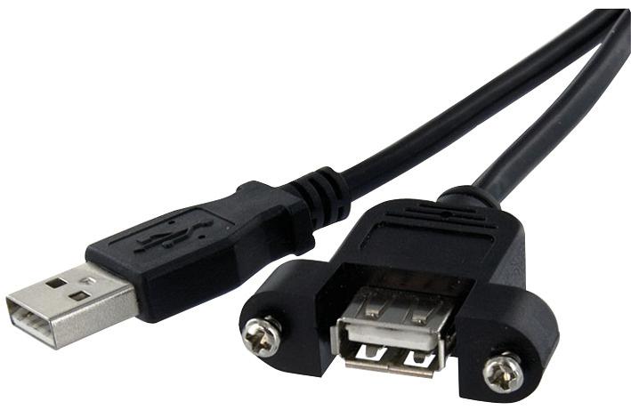 StarTech Series USBpnlafam: USB Panel Mount Cable 1 ft