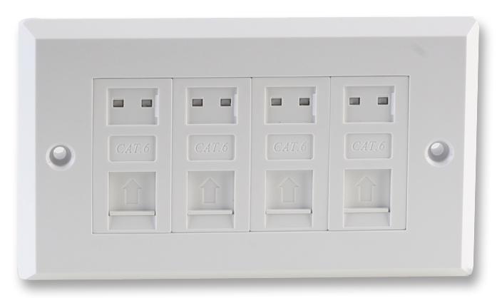 Buy PrO-SIGNAL RJ45 Cat6 Faceplates Part Number UT-8804 Online