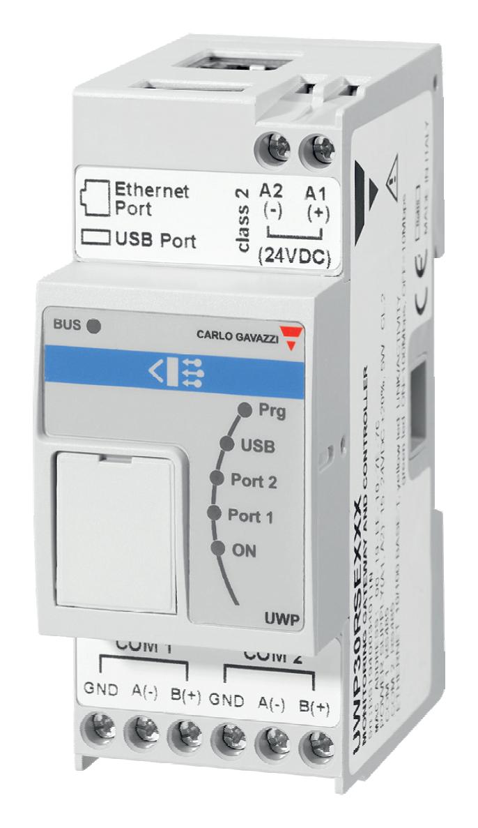 Buy Carlo Gavazzi UWP 3.0 Monitoring Gateway and Controller Part Number UWP30RSEXXXSE Online