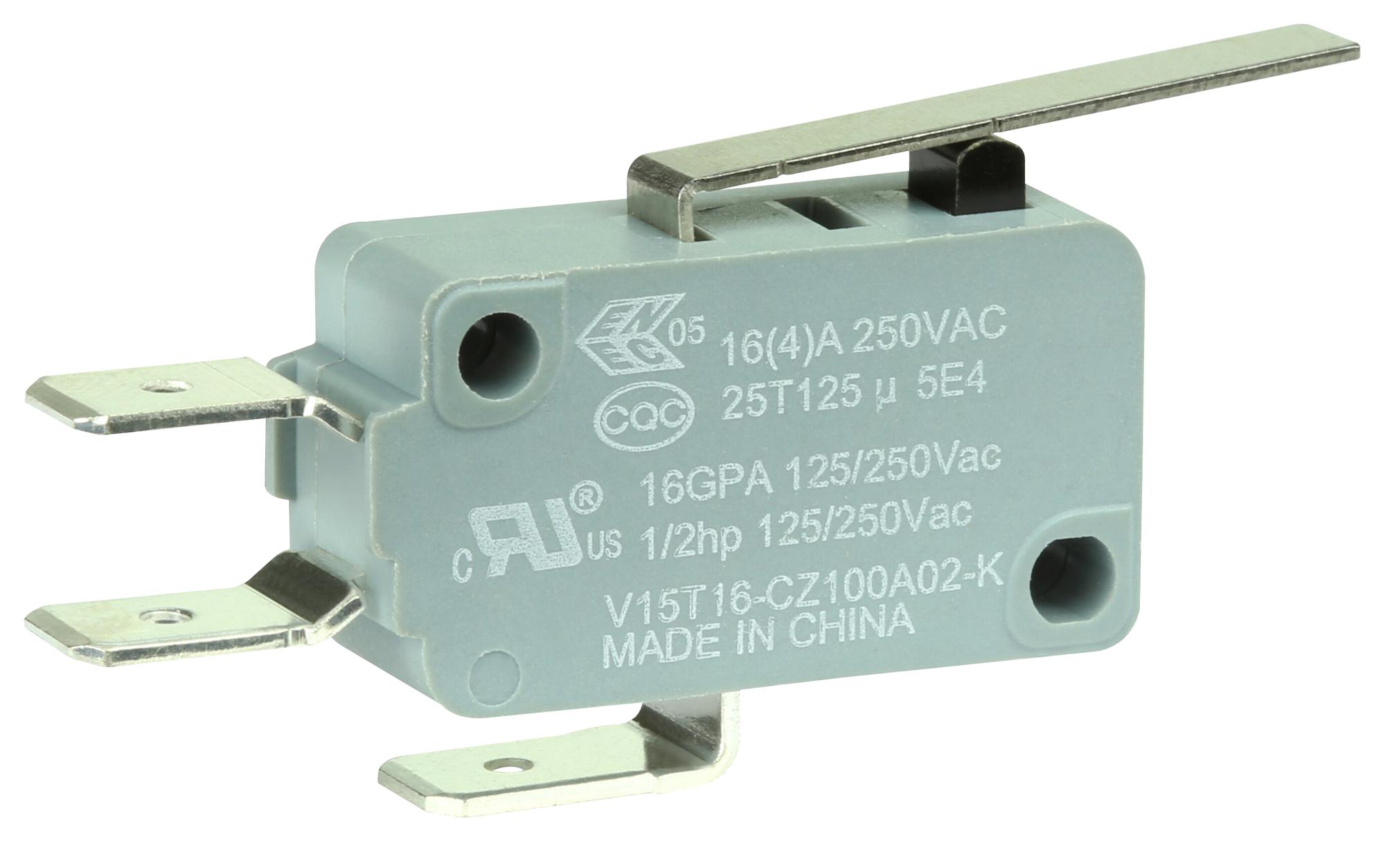 Honeywell Series V15 Micro Switch: V15T16CZ100A02K