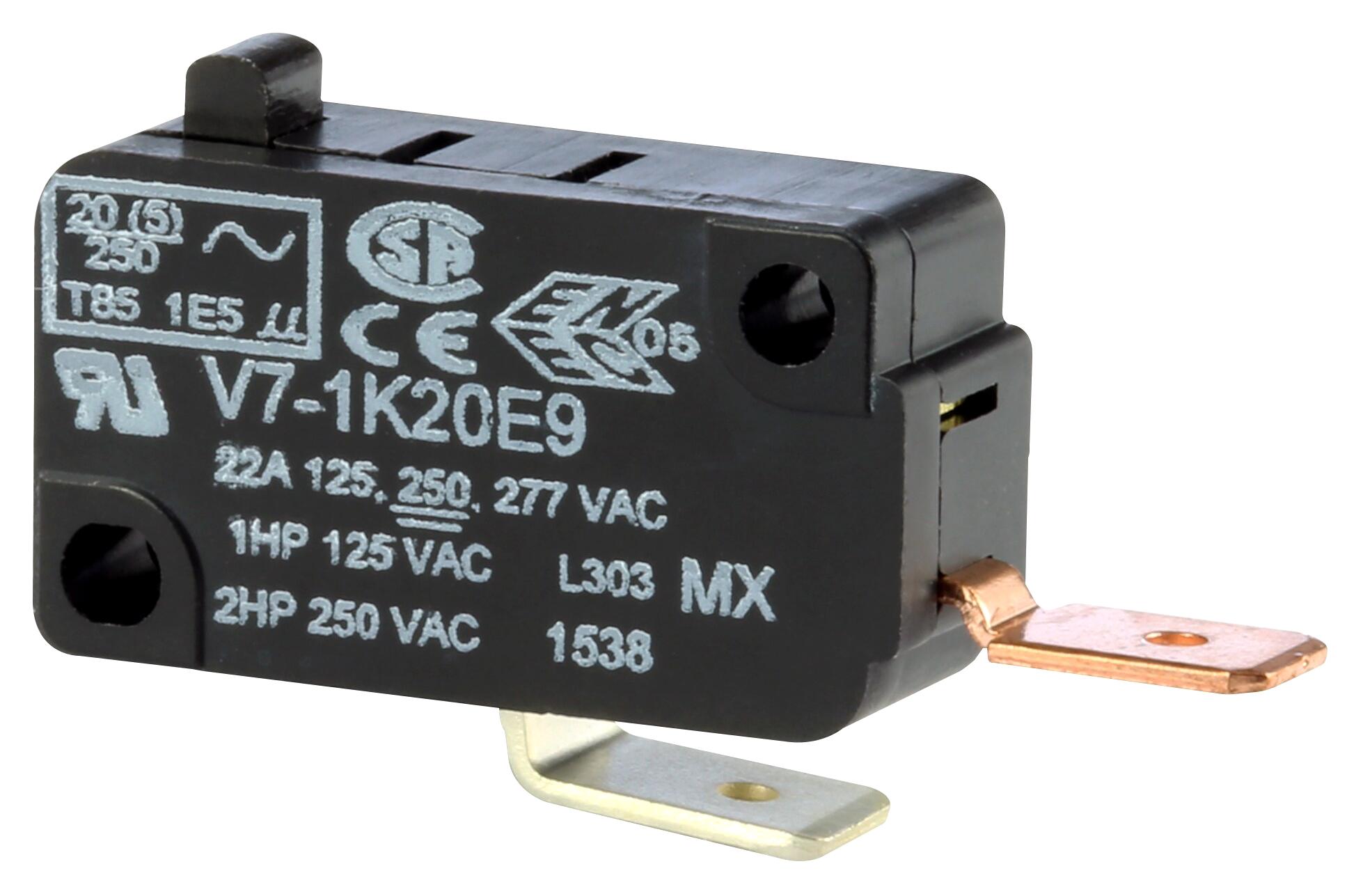Honeywell Series V7 Micro Switch: V71K20E9