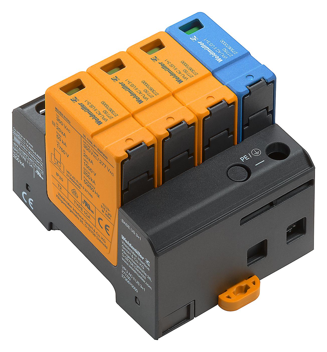 Buy Weidmueller VPU AC II US 3+1 277/50 Part Number VPUACIIUS3127750 Online