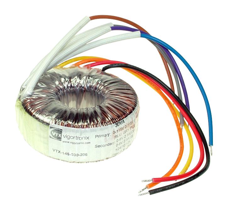 Vigortronix Series Dual Primary Toroidal Transformer: VTX146050212