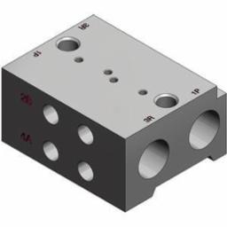 SMC Series VQD1000 4 Port Solenoid Valve: VV4QD1504M5