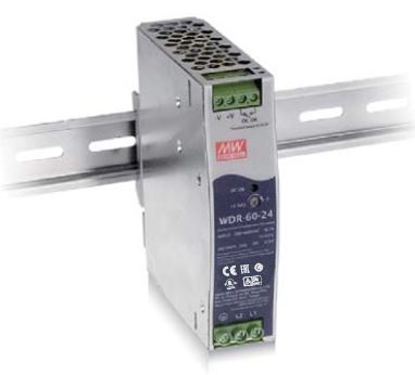 WDR-60-48 MEAN WELL 60W DIN Rail Power Supply | myMectronic